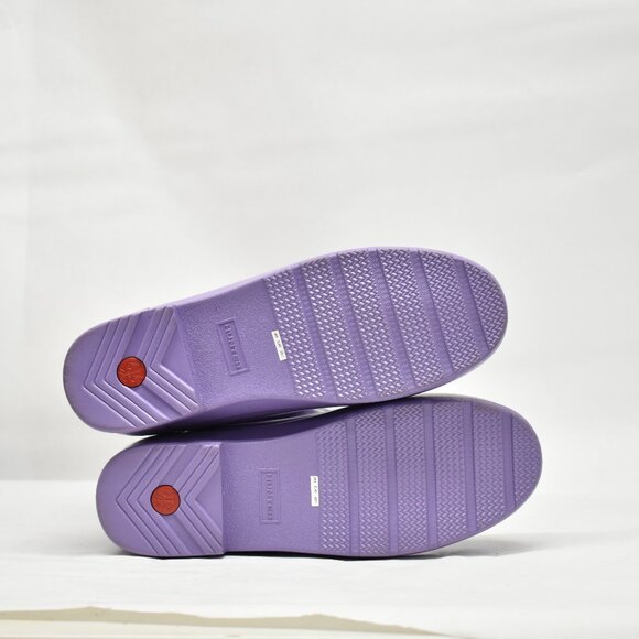 $225 Hunter Refined Gloss Tall Duo Waterproof Snow Boot lavender 11 (G8) - Picture 5 of 7